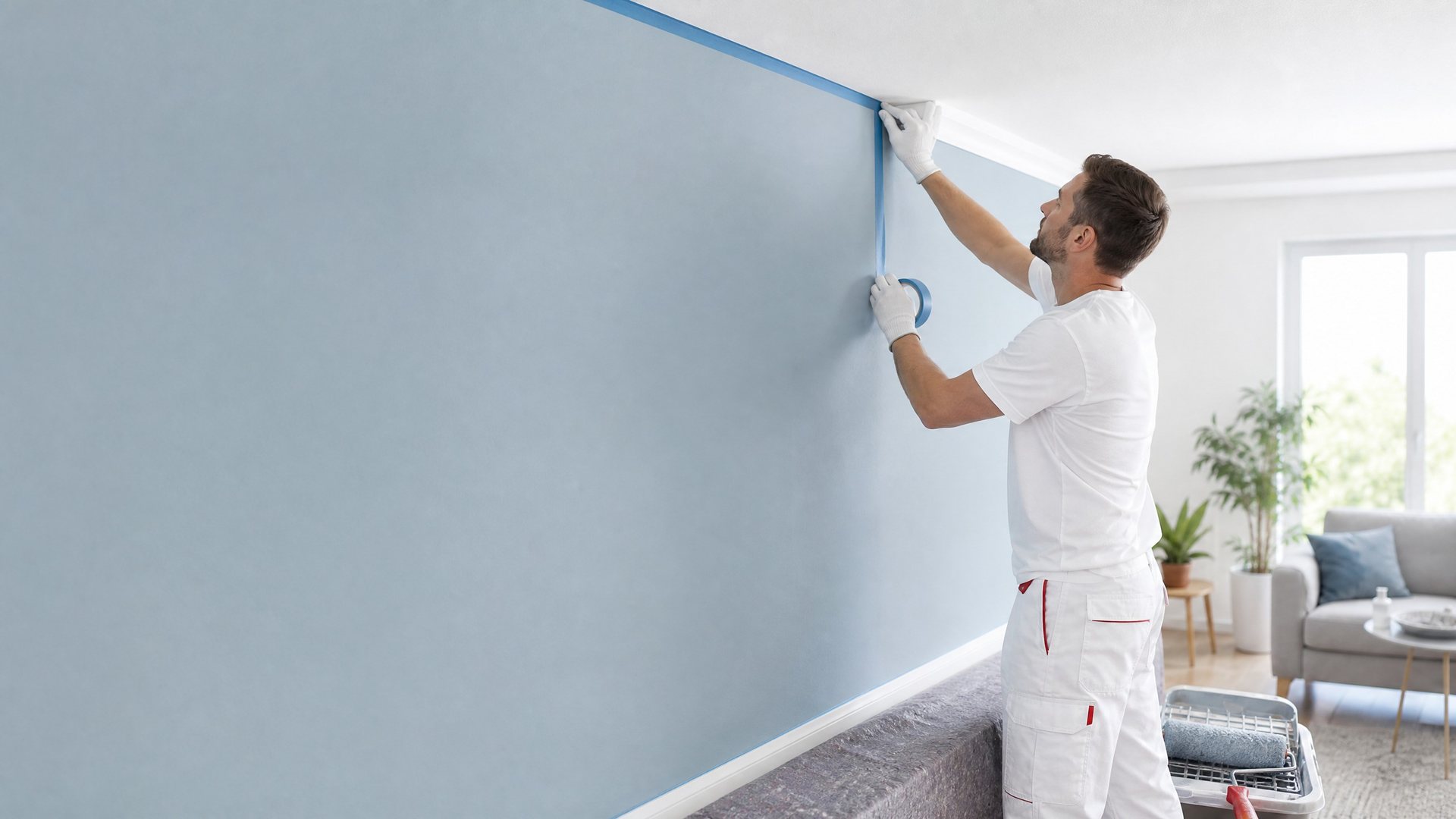 Wände richtig streichen: Vorbereitung, Farbe und saubere Kanten